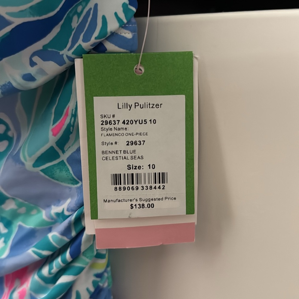 Lilly Pulitzer Bennet Blue Flamenco One Piece Swimsuit - Picture 5 of 7
